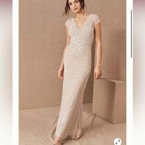 BHLDN Nude/Champaign Sanders Dress.